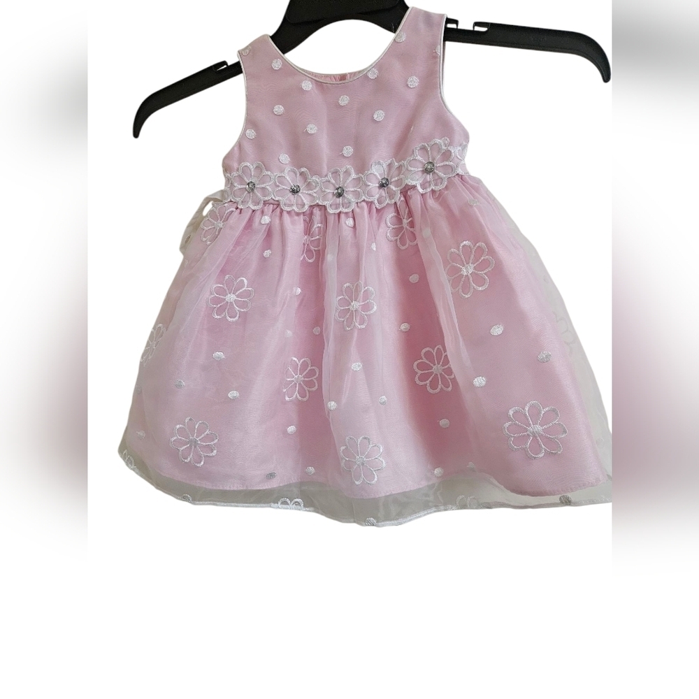 Sweet Heart Rose- Girl Dress 24 Mos Pink Floral Kids